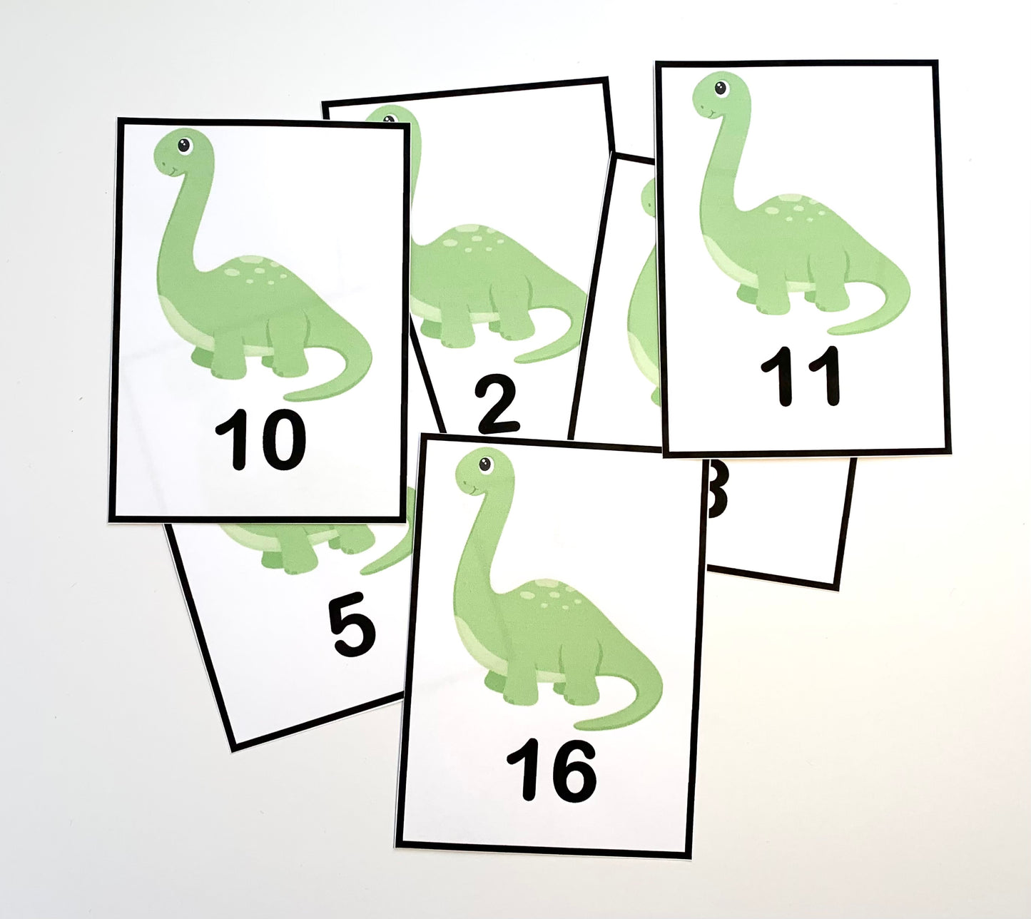 Dinosaur Number 1-20 Flashcards